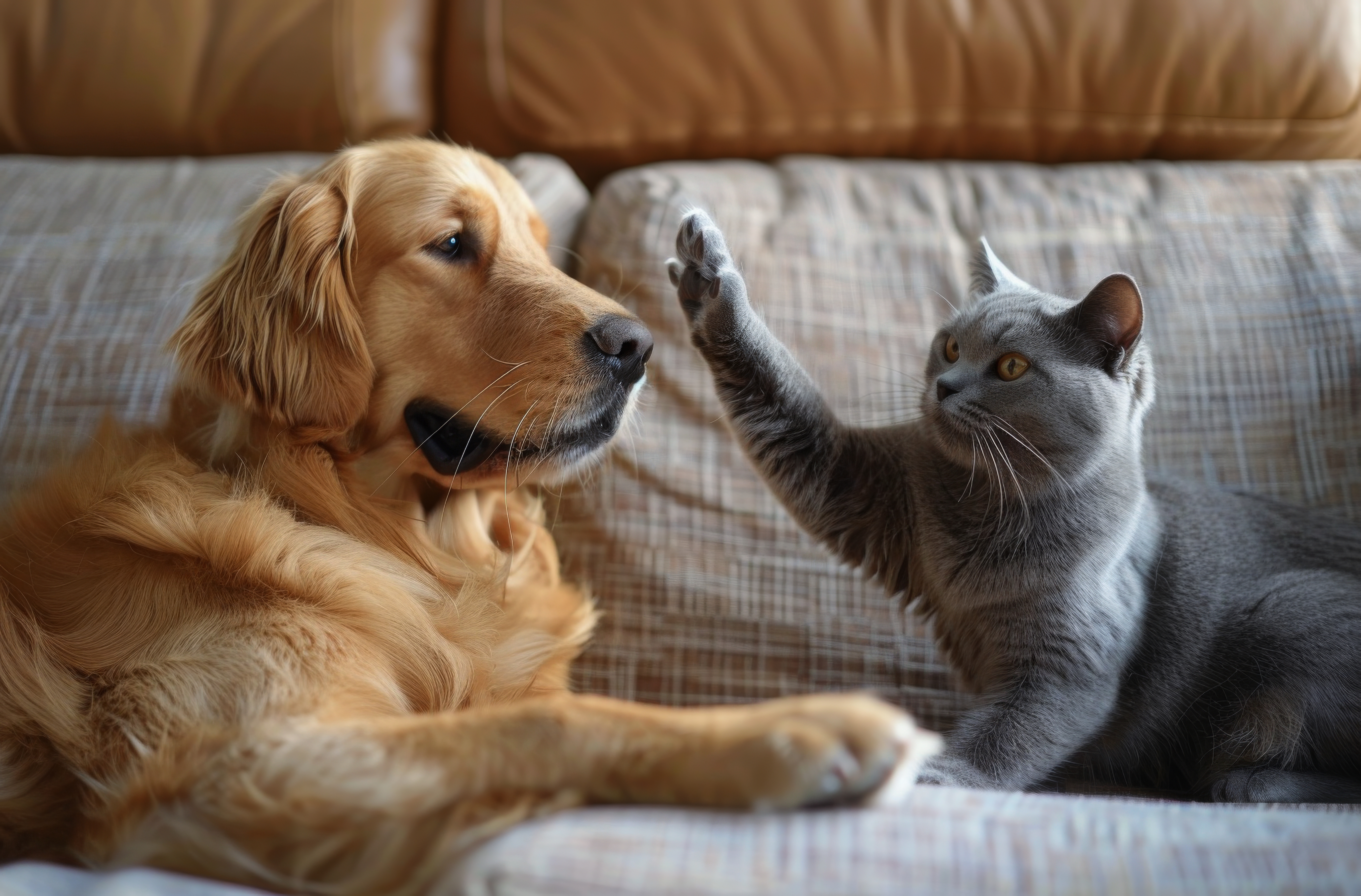 Stock Photo of Cats and Dogs